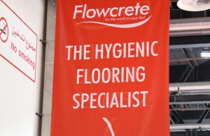 Flowcrete Flies The Flooring Flag at Gulfood Manufacturing